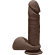 The D Perfect D 7 inches Dildo with Balls Chocolate Brown Adult Sex Toy