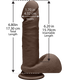 Doc Johnson The D Perfect D 7 inches Dildo with Balls Chocolate Brown - Product SKU CNVEF-EDJ-1700-27-2