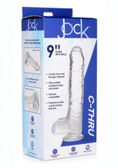 The Jock C Thru Slim Dong W/balls 9 Clear Sex Toy For Sale