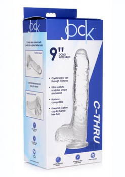 Jock C Thru Slim Dong W/balls 9 Clear by Xr Curve
