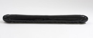 Double Header Veined Dong 18 Inch Black by Doc Johnson