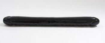 Double Header Veined Dong 18 Inch Black by Doc Johnson