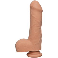 The D Uncut D 7 inches With Balls Firmskyn - Beige Sex Toys