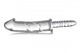 XR Brands Battle Rammer Phallic Glass Thruster Dildo Clear - Product SKU CNVEF-EXR-AF503