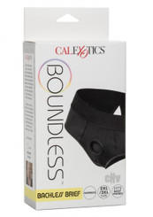Boundless Backless Brief 2xl/3xl Black by California Exotic Novelties, Llc