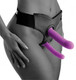 Strap U Incurve G-Spot Duo Dildo Purple Set by XR Brands - Product SKU CNVEF -EXR -AE899