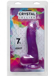 Crystal Jellies Master Cock 7.5 Purple Adult Sex Toys