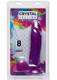 Crystal Jellies Ballsy Penis 8 Purple by Doc Johnson