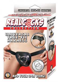 Realcocks Universal Tru Fit Harness Blk Sex Toy