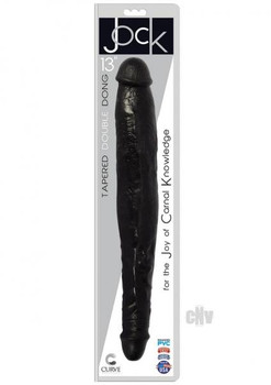 Jock Tapered Double Dong 13 Black Adult Toys