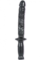 The The Manhandler Black Dildo Baton Handle Sex Toy For Sale