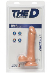 The The Slim D Firmskyn W/balls 6 Vanilla Sex Toy For Sale