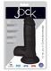 Jock Realistic Dong W/balls 6 Black Best Sex Toys