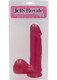 Jelly Royal Dong with Suction Cup Pink by Cal Exotics - Product SKU CNVEF -ESE -0313 -04 -2