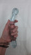 Purple Rain Ribbed Glass Dildo by Glas Toy - view 2