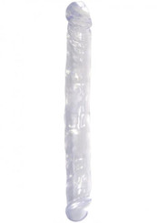 Basix Rubber Works 12 inches Double Dong Clear Best Sex Toy