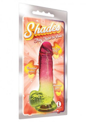 Shades Gradient Dong Jelly Lg Pnk/yel Sex Toys