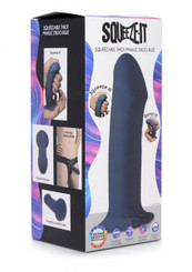 Squeezable Thick Dildo Blu Adult Sex Toy