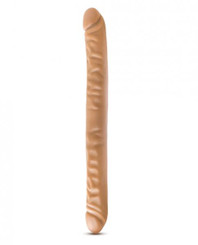 Dr Skin 18 inches Double Dildo Mocha Tan by Blush Novelties