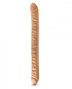 Dr Skin 18 inches Double Dildo Mocha Tan by Blush Novelties