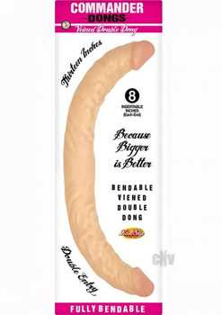 Commander Dongs Veined Double Dong Adult Sex Toy