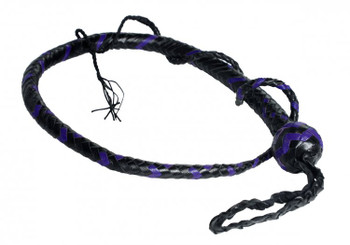 Snake Whip 12 Plait 3 foot - Purple Sex Toys