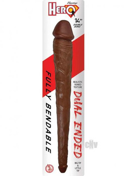 Hero Double Dong 14 Brown Sex Toy