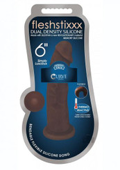 Fleshstixxx Silicone Dual Dense 6 Choco Adult Sex Toys