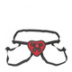 Lux Fetish Red Heart Strap On Harness O/S by Electric Eel Inc