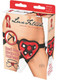 Lux Fetish Red Heart Strap On Harness O/S by Electric Eel Inc - Product SKU CNVEF -EELF1361 -RED