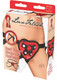 Lux Fetish Red Heart Strap On Harness O/S by Electric Eel Inc - view 2