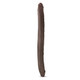 Dr Skin 16 inches Double Dildo Chocolate Brown by Blush Novelties