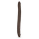 Dr Skin 16 inches Double Dildo Chocolate Brown by Blush Novelties - view 4