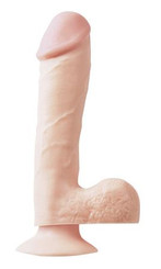 Basix Dong Suction Cup 7.5 Inches Beige Sex Toy