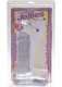 Crystal Jellies Ballsy Super C*ck 7 Inch - Clear by Doc Johnson - Product SKU CNVEF -EDJ -0288 -02 -2