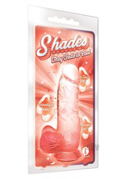 Shades Gradient Dong Jelly Small Coral Adult Sex Toy