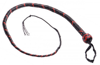 Snake whip 12 Plait 3 foot - Red