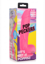 The Pop Peckers Dildo W/balls 8.25 Pink Sex Toy For Sale