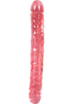 Jellies Jr Double Dong 12 Inch - Pink Best Sex Toy