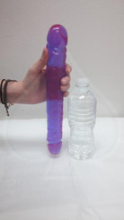 Jellies Jr 12 inches Double Dong - Purple by Doc Johnson