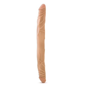 B Yours 14 inches Double Dildo Latin Tan Best Sex Toys