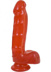 Jelly Jewels Cock And Balls With Suction Cup 8 Inch Ruby Best Sex Toy