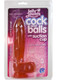 Jelly Jewels Cock And Balls With Suction Cup 8 Inch Ruby by Doc Johnson - Product SKU CNVEF -EDJ -7013 -01 -2