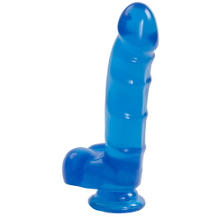 Jelly Jewels Cock Balls With Suction Cup Sapphire Blue Best Sex Toys