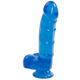 Jelly Jewels Cock Balls With Suction Cup Sapphire Blue Best Sex Toys