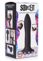 Squeezable Slender Dildo Blk Sex Toys