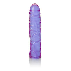 The Reflective Gel Veined Chubby 8.5 Inch Purple Dildo Sex Toy For Sale