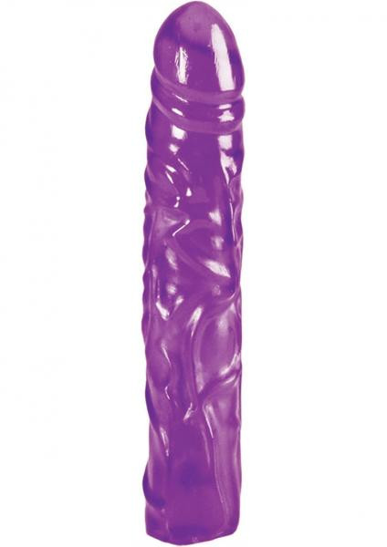 Buy Reflective Gel Veined Chubby 8.5 Inch Purple Dildo Adult Sex Toy