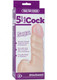 Vac-U-Lock 5.5 inches Raging Hard-Ons Cock - Beige by Doc Johnson - Product SKU CNVEF -EDJ -1015 -23 -3