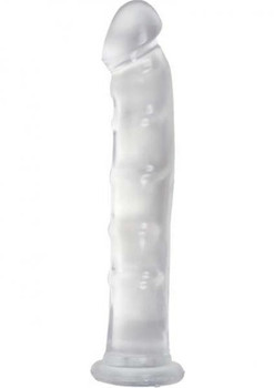 Jelly Jewels Dong With Suction Cup 8 Inch Clear Sex Toys